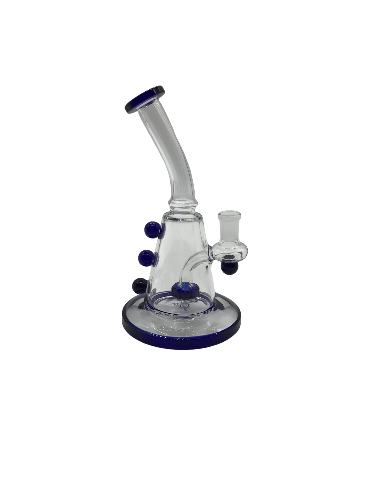 Glass Bong 8in Blue Dots Design (MSRP $49.99)