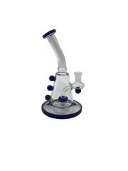 Glass Bong 8in Blue Dots Design (MSRP $49.99)