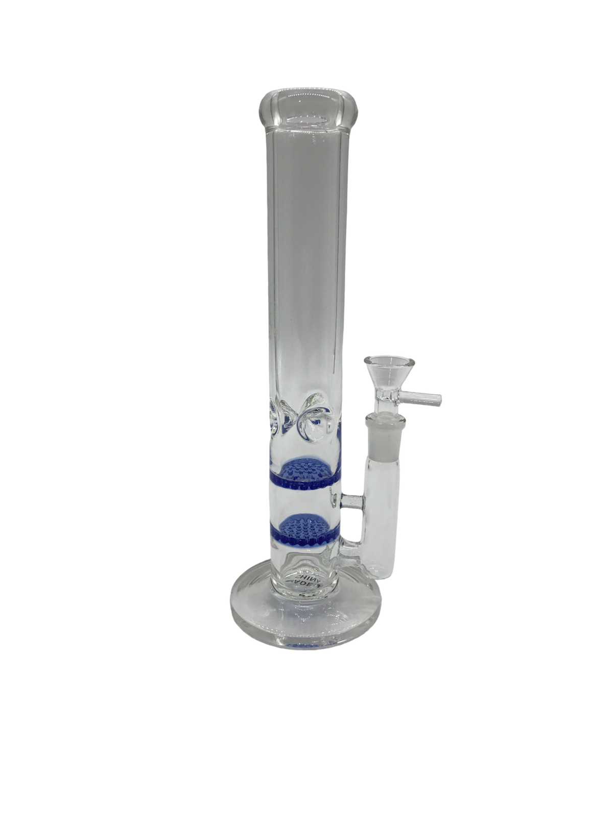 Glass Bong (MSRP $29.99) XY-102 Clear/Blue