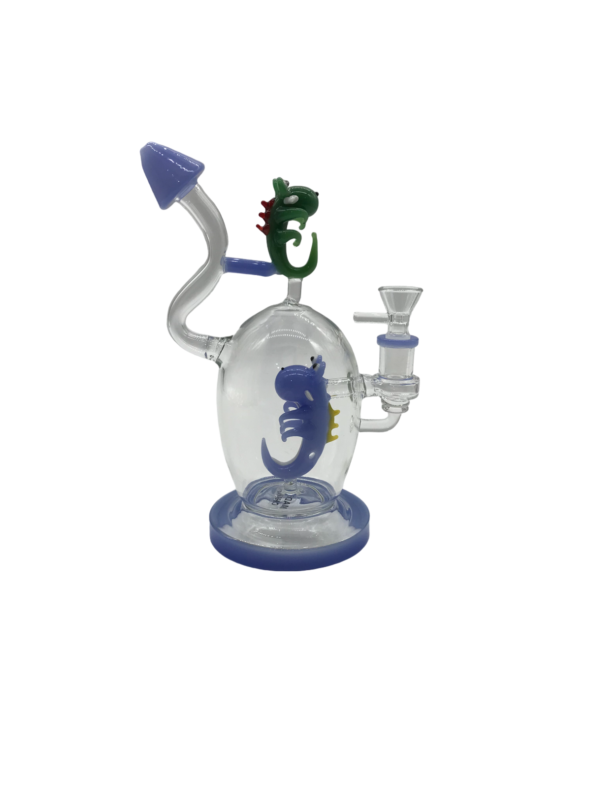 Glass Bong 9in Clear/Blue (MSRP $59.99)