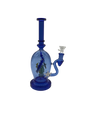 Glass Bong 11in Blue Fishbowl Design (MSRP $119.99)
