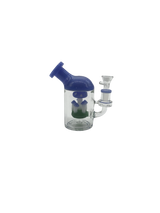 Glass Bong 6in Blue Mushroom Design (MSRP $49.99)