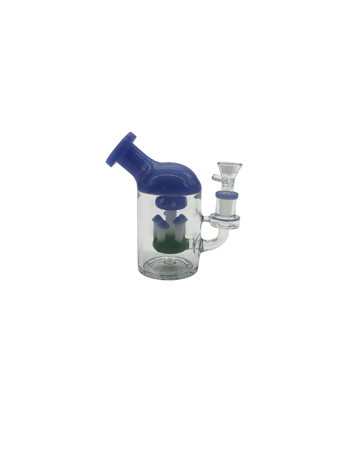 Glass Bong 6in Blue Mushroom Design (MSRP $49.99)