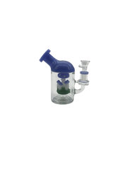 Glass Bong 6in Blue Mushroom Design (MSRP $49.99)