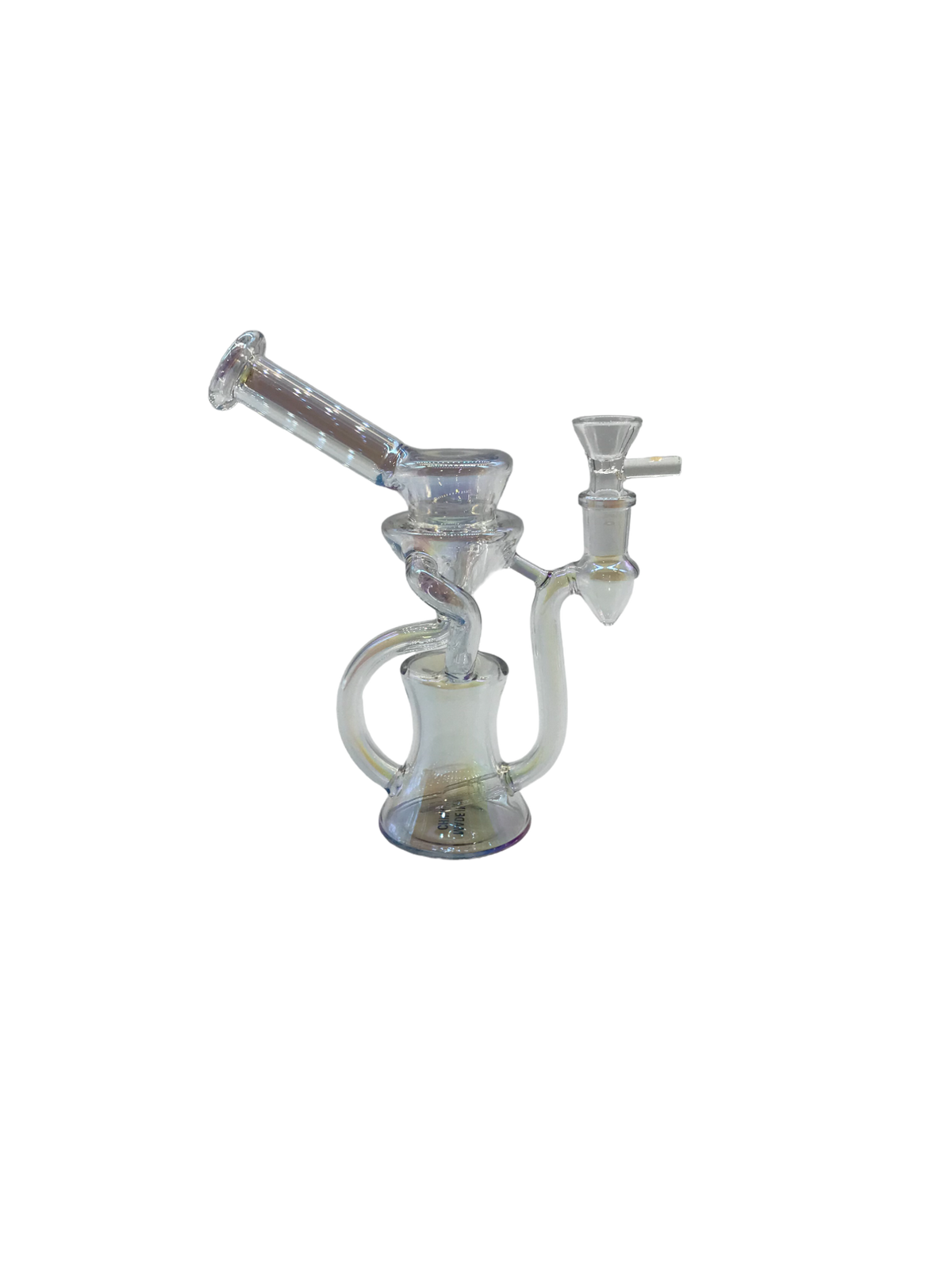 Glass Bong Chrome Design (MSRP $34.99) XY-67