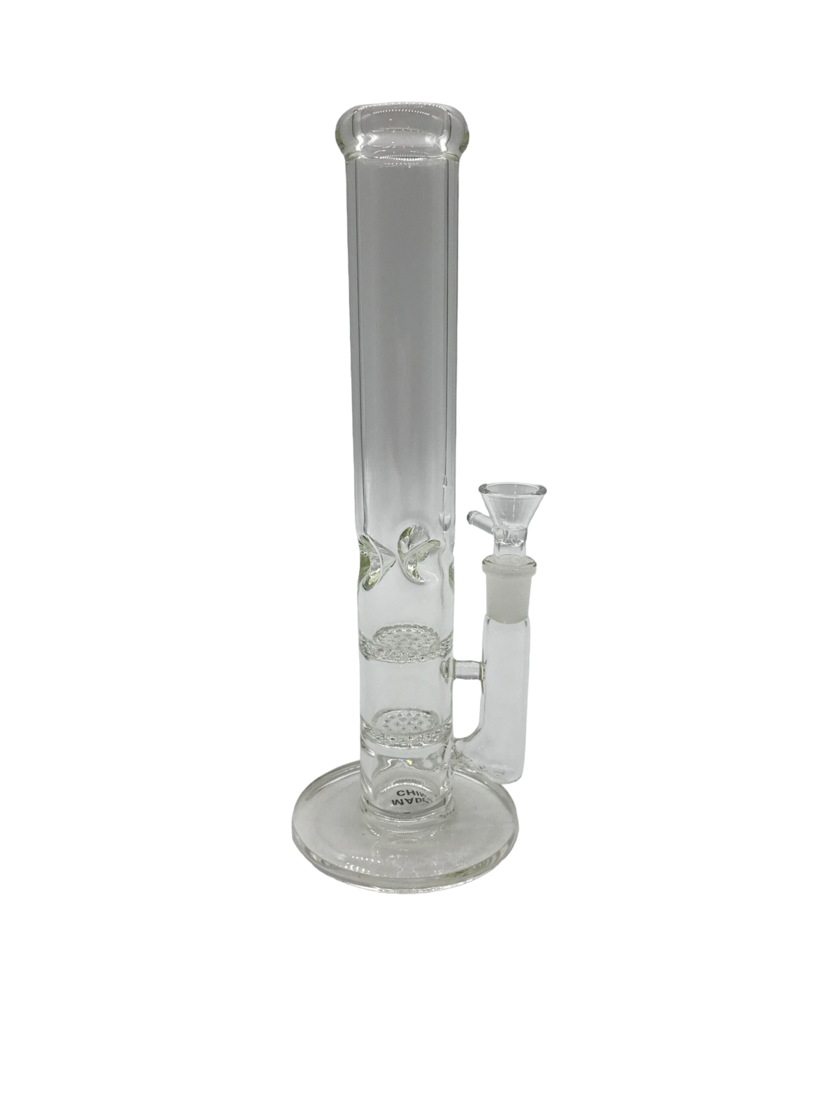 Glass Bong 11in 3 Layer Clear Design (MSRP $34.99)