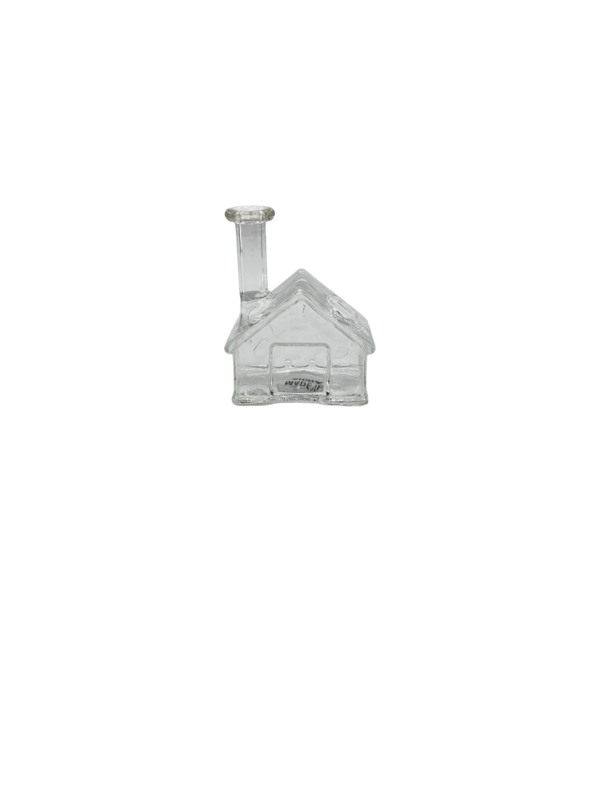 Glass Bong 5in Clear House Design (MSRP $24.99)