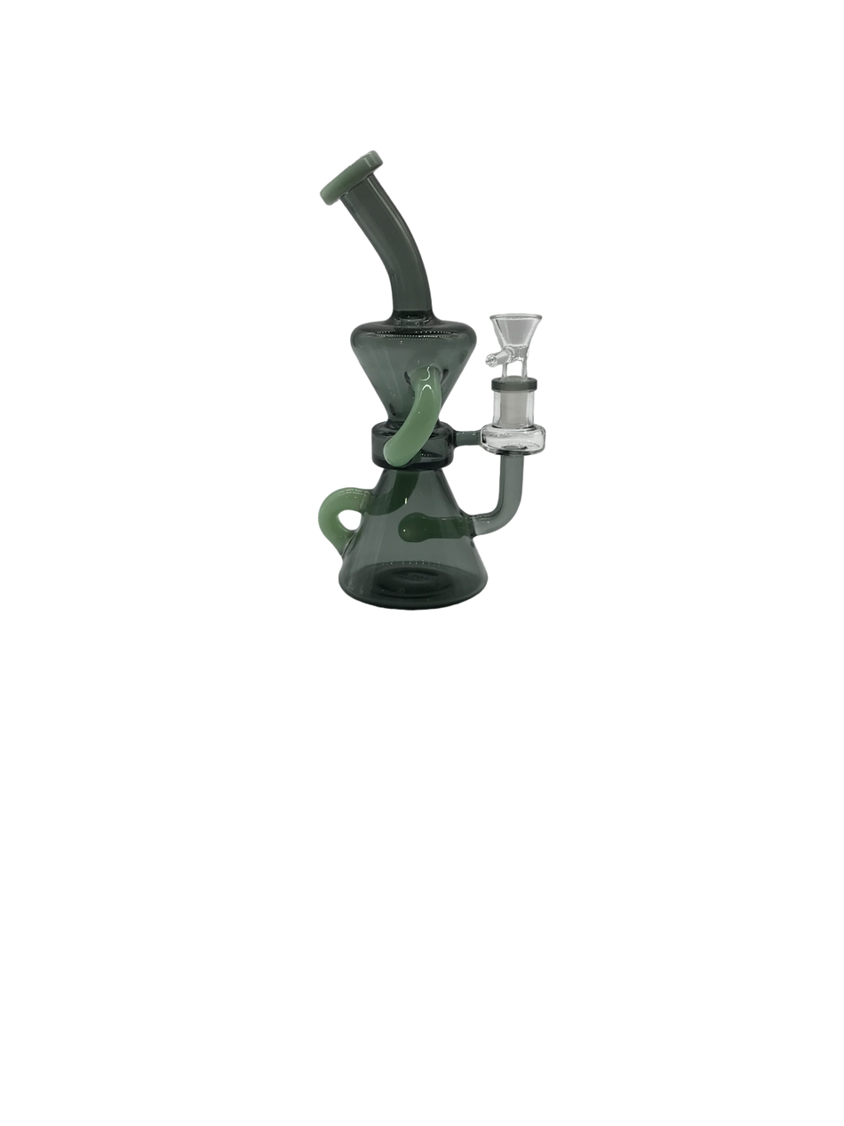 Glass Bong 9in Verdant Swirl Design (MSRP $59.99)