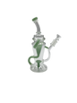 Glass Bong 11in Light Green Tubes Design (MSRP $79.99)