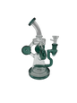 Glass Bong 9in Unique Green Design (MSRP $99.99)