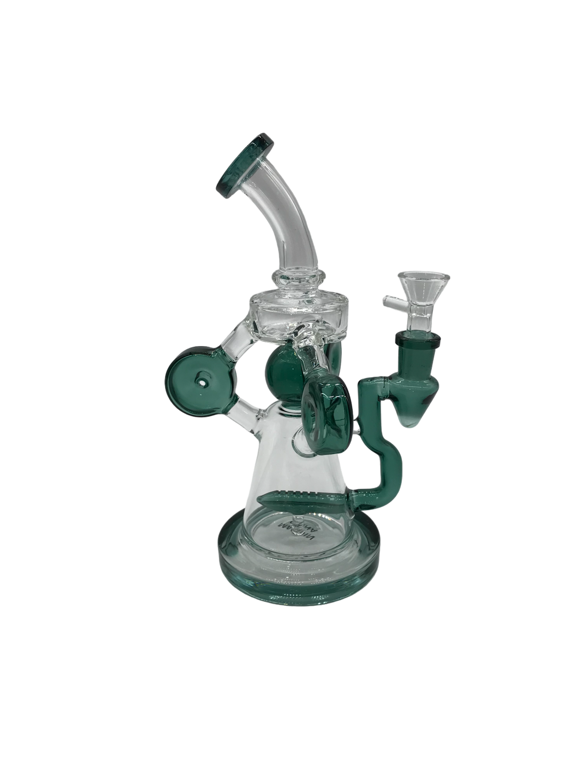 Glass Bong 9in Unique Green Design (MSRP $99.99)