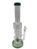 Glass Bong 17in Green Tower Design (MSRP $99.99)