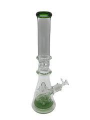 Glass Bong 16in Green Outline Design (MSRP $89.99)