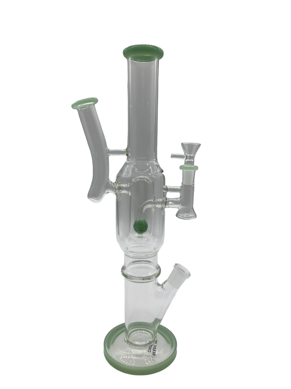 Glass Bong 10in Green Outlines Design (MSRP $79.99)