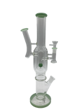 Glass Bong 10in Green Outlines Design (MSRP $79.99)