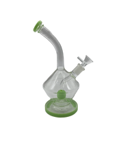 Glass Bong 10in Green Bowl with Outline Design (MSRP $29.99)