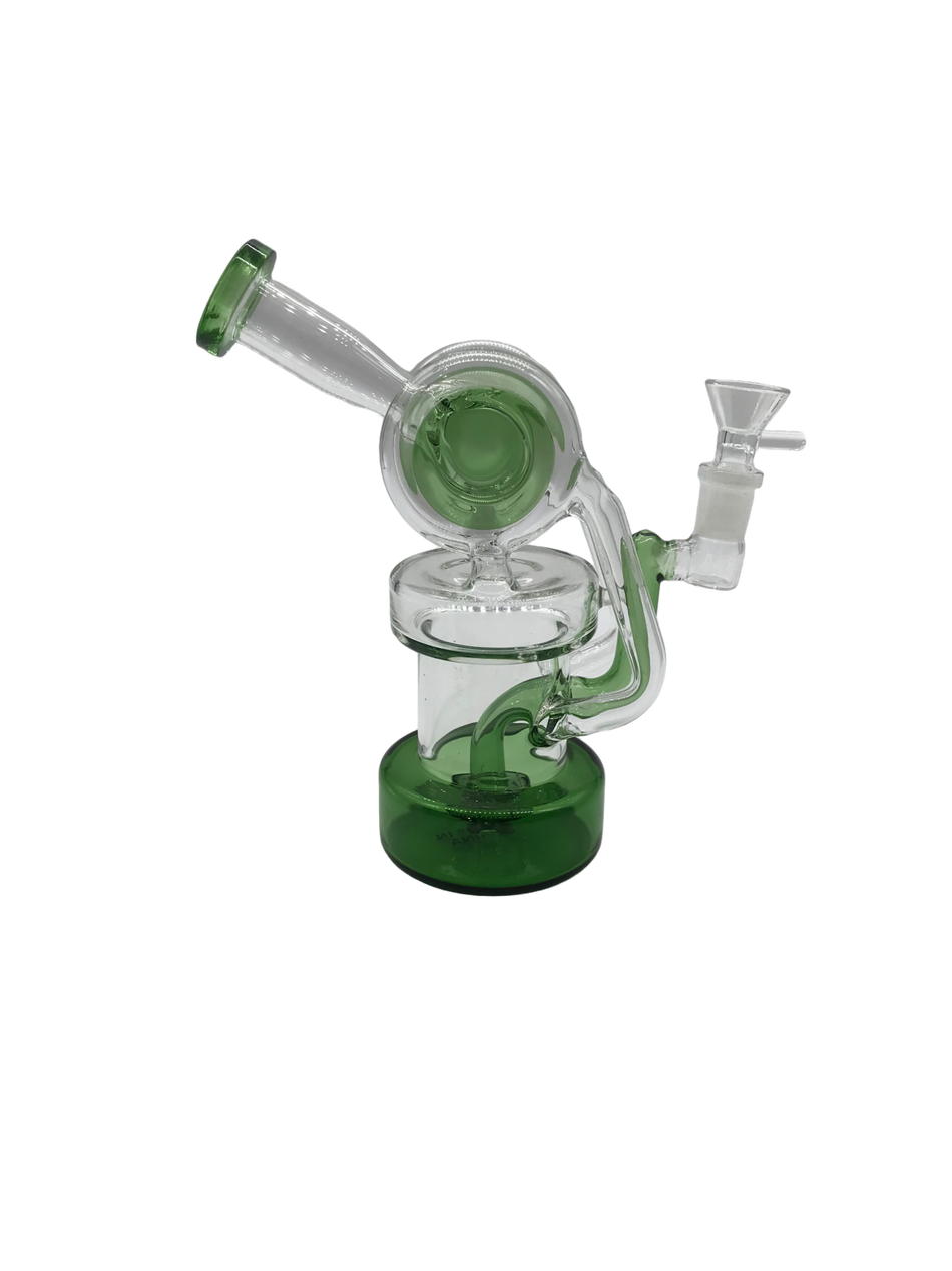 Glass Bong 6in Green Mushroom Design (MSRP $49.99)