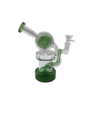 Glass Bong 6in Green Mushroom Design (MSRP $49.99)