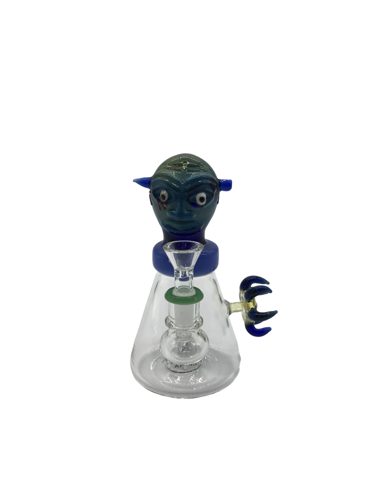 Glass Bong 7in Green Fish Design (MSRP $69.99)