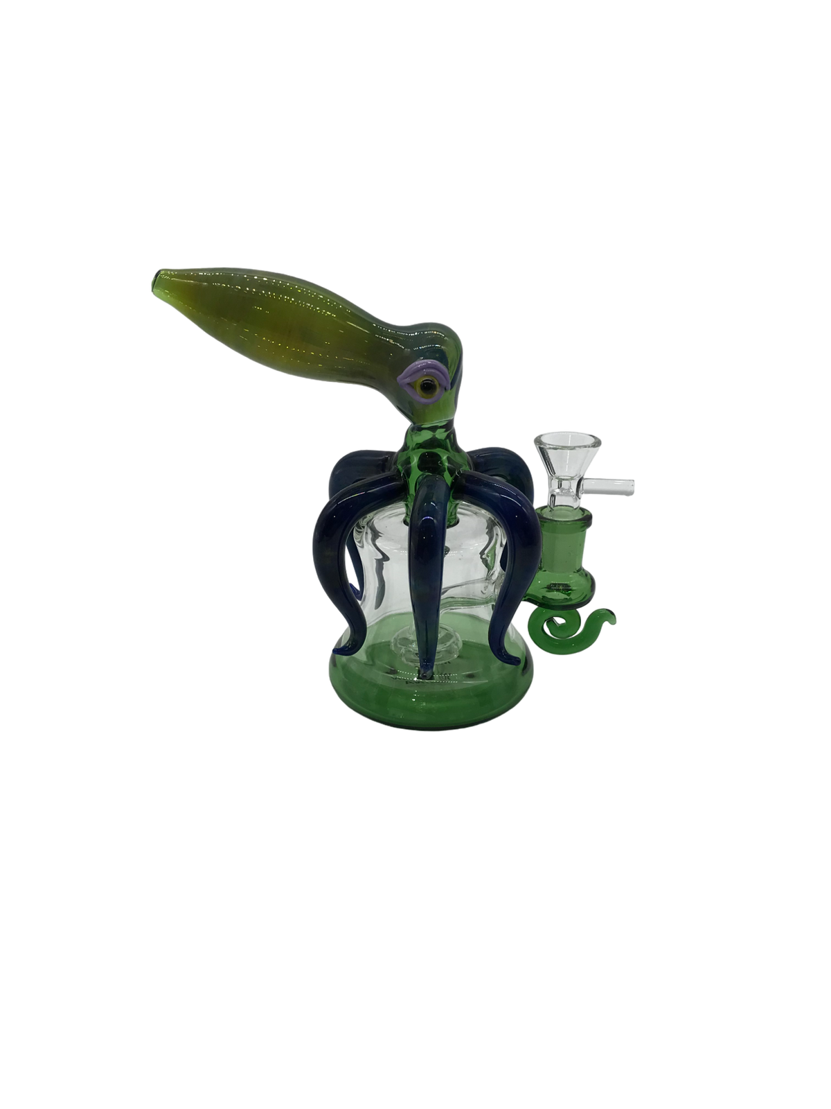 Glass Bong 7in Green Squid Design (MSRP $79.99)