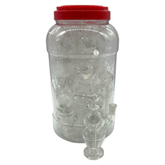 Glass Bong 6in Clear Spehar Design 9ct Jar (MSRP $34.99ea)