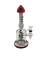 Glass Bong 10in Red Mushroom Design (MSRP $79.99)