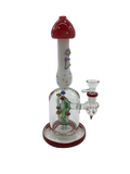 Glass Bong 10in Red Mushroom Design (MSRP $79.99)