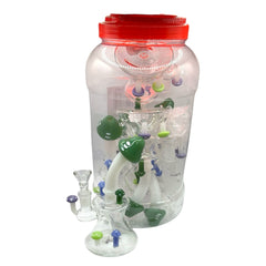 Glass Bong 6in Mushroom Design 5ct Jar (MSRP $54.99ea)