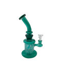Glass Bong 9in Teal Swirl Design (MSRP $49.99)