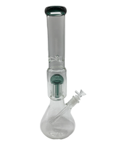 Glass Bong 18in Teal Outline Design (MSRP $79.99)