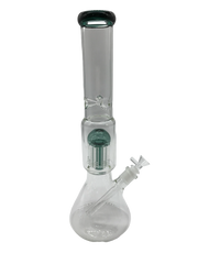 Glass Bong 18in Teal Outline Design (MSRP $79.99)