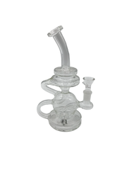 Glass Bong 9in Glass Tubes Design (MSRP $39.99ea)