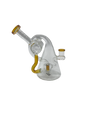 Glass Bong 6in Clear/Yellow (MSRP $49.99)