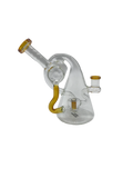 Glass Bong 6in Clear/Yellow (MSRP $49.99)