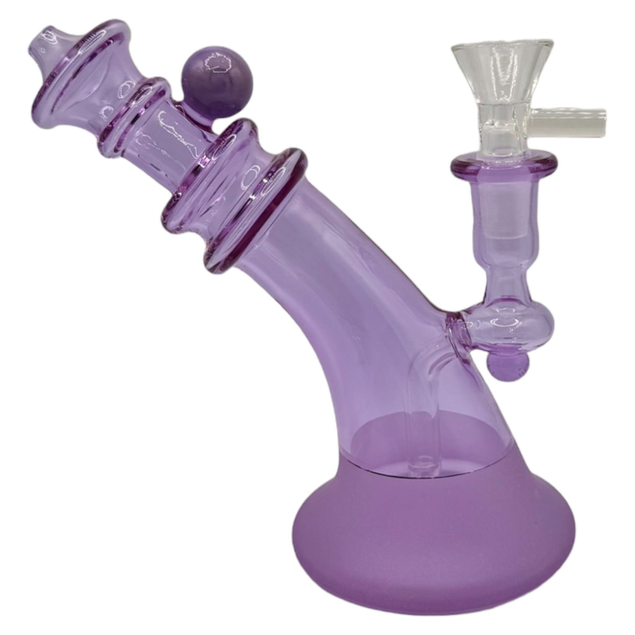 Glass Bong 6in Curved Ring Design (MSRP $44.99)