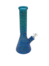 Glass Bong 13in Rainbow Rings Design (MSRP $69.99)