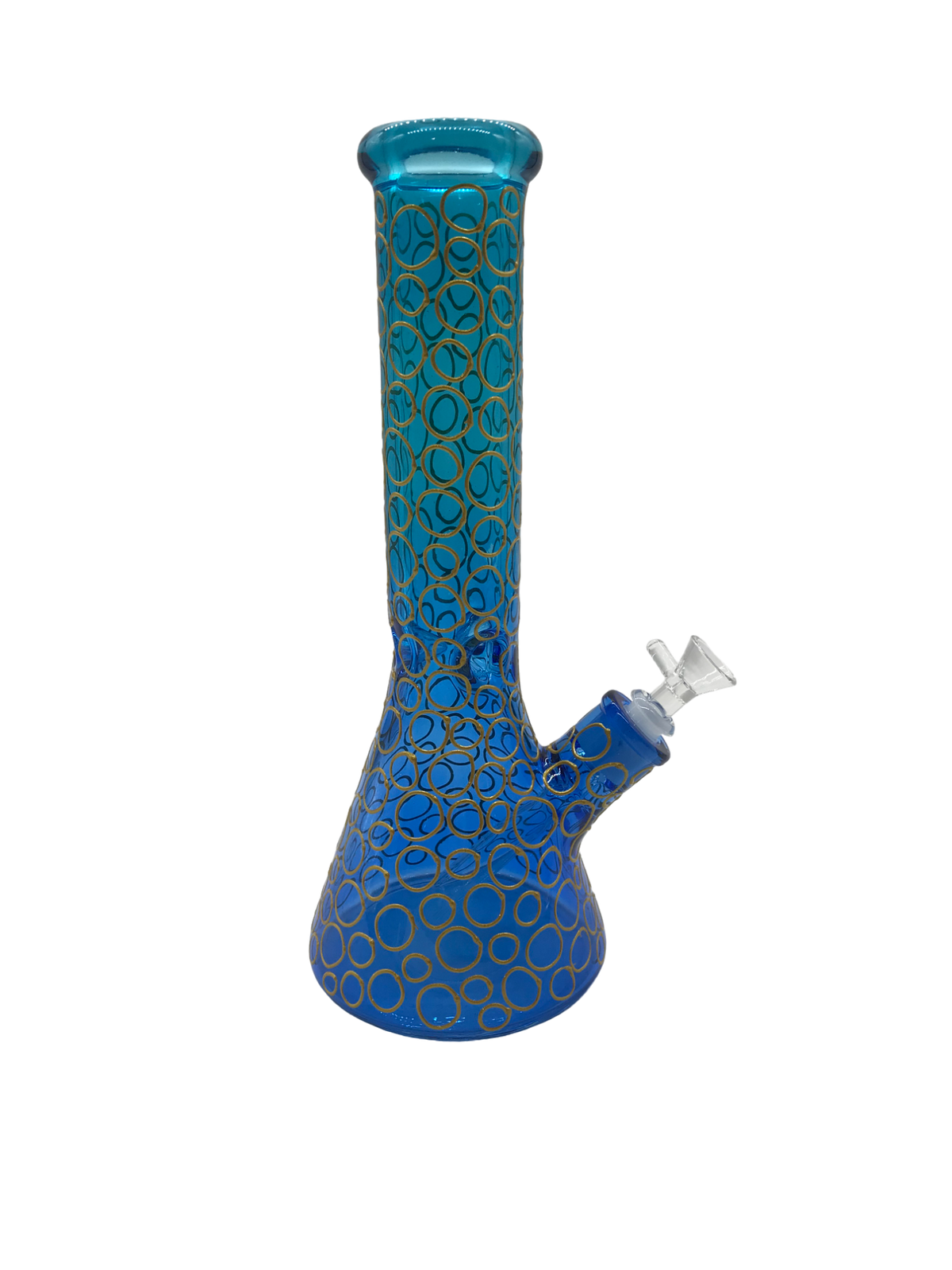 Glass Bong 13in Rainbow Rings Design (MSRP $69.99)