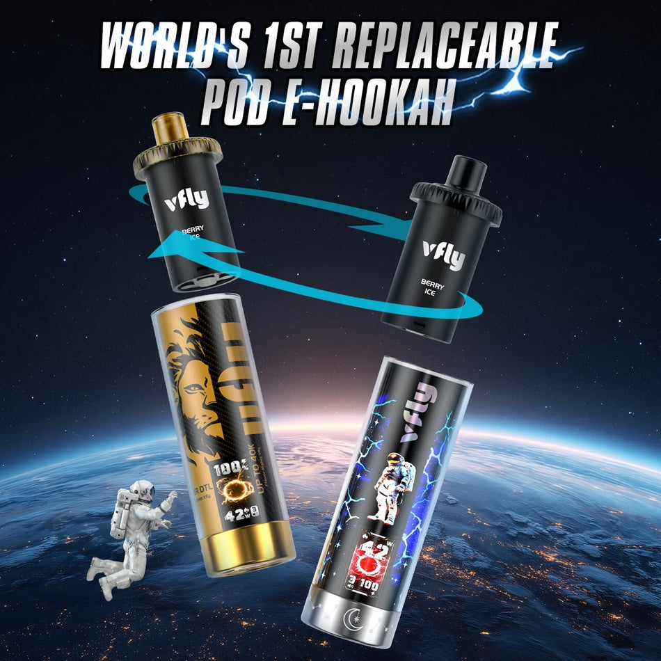 Vfly Super DTL 40K Puffs Disposable Pods - Display of 5 (MSRP $19.99 Each)