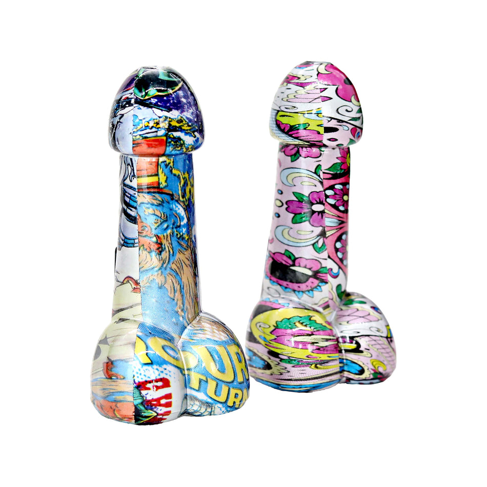 5" Penis Hand Pipes - Jar of 20 (MSRO $19.99 Each)