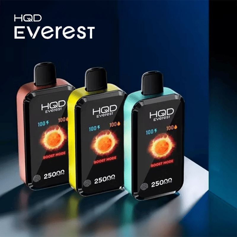 HQD Cuvie Everest 25K Puffs 28mL Disposable Vape - Display of 5 (MSRP $24.99 Each)