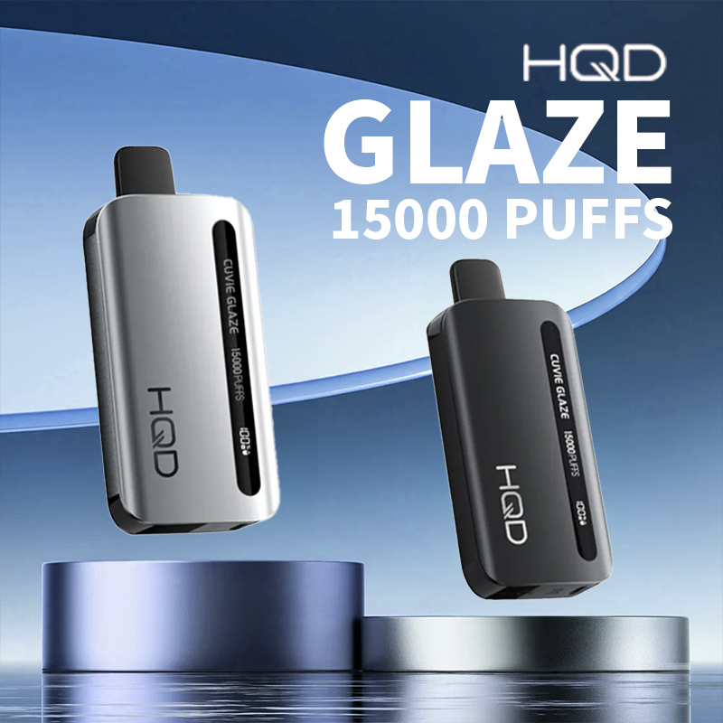 HQD Cuvie Glaze 15K Puffs 22mL Disposable Vape - Display of 5 (MSRP $19.99 Each)