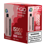 HQD Cuvie Glaze 15K Puffs 22mL Disposable Vape - Display of 5 (MSRP $19.99 Each)