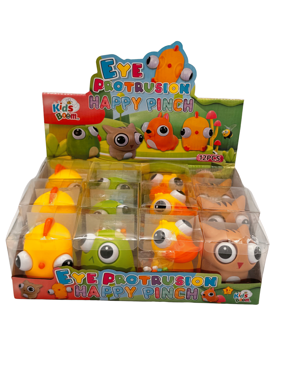 Kids Boom Eye Protrusion Happy Pinch Candy - Display of 12 (MSRP $5.99 Each)