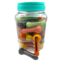 IDGAF 4 Inch Mix Dicro Hand Pipe 30 Piece Jar (MSRP $7.99ea)