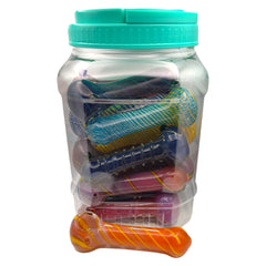 IDGAF 4 Inch Mix Fancy Hand Pipe 20 Piece Jar (MSRP $10.99ea)