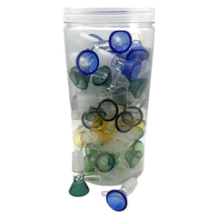 IDGAF Colored 14mm Glass Bowl 50ct Jar (MSRP $3.99ea)