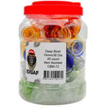 IDGAF Deep Bowl 14mm 40ct Jar (MSRP $3.99ea)