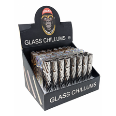 IDGAF Glass Chillums 48ct Display (MSRP $4.99ea)