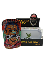 IDGAF Medium Rolling Tray 8 Piece Display (MSRP $7.99ea)