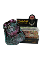 IDGAF Medium Rolling Tray + Lid 8 Piece Display (MSRP $11.99ea)